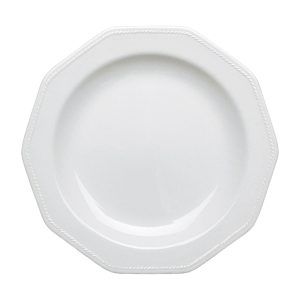 ARTIC WHITE DECAGONAL. plat de postres  Ø 20.50 cm