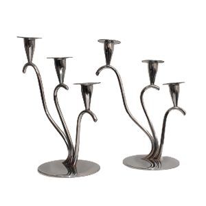 Candelabros de metal 2 piezas
