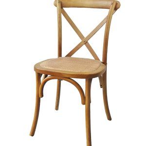 Cadira Crossback Fusta fosca: 58x57x86