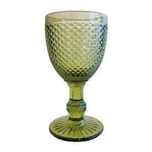 Copa cristall tallat verd 27cl