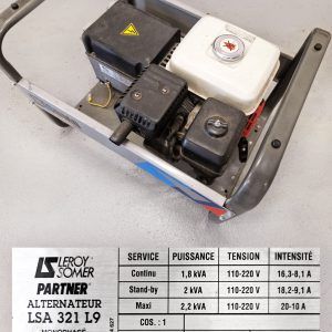 Generador elèctric. monofasic. de gasolina.