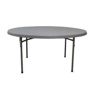 Taula amb potes plegables de polietilè  Ø 180. 00 cm