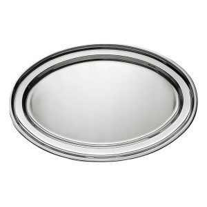Bandeja INOX ovalada 40 x 26cm