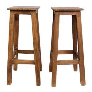Taburetes de madera: 29x29x78 cm