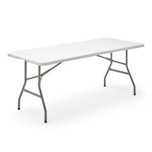 Taula amb potes plegables de polietilè: 183 x 76 cm