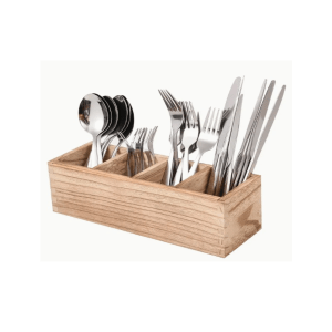 Caixa de fusta distribuïdora de coberts 26x9 cm