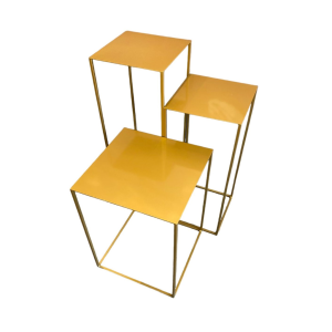 Jocs de Pedestals daurat CANDY BAR ( h 90 x 75 x 60 cm)